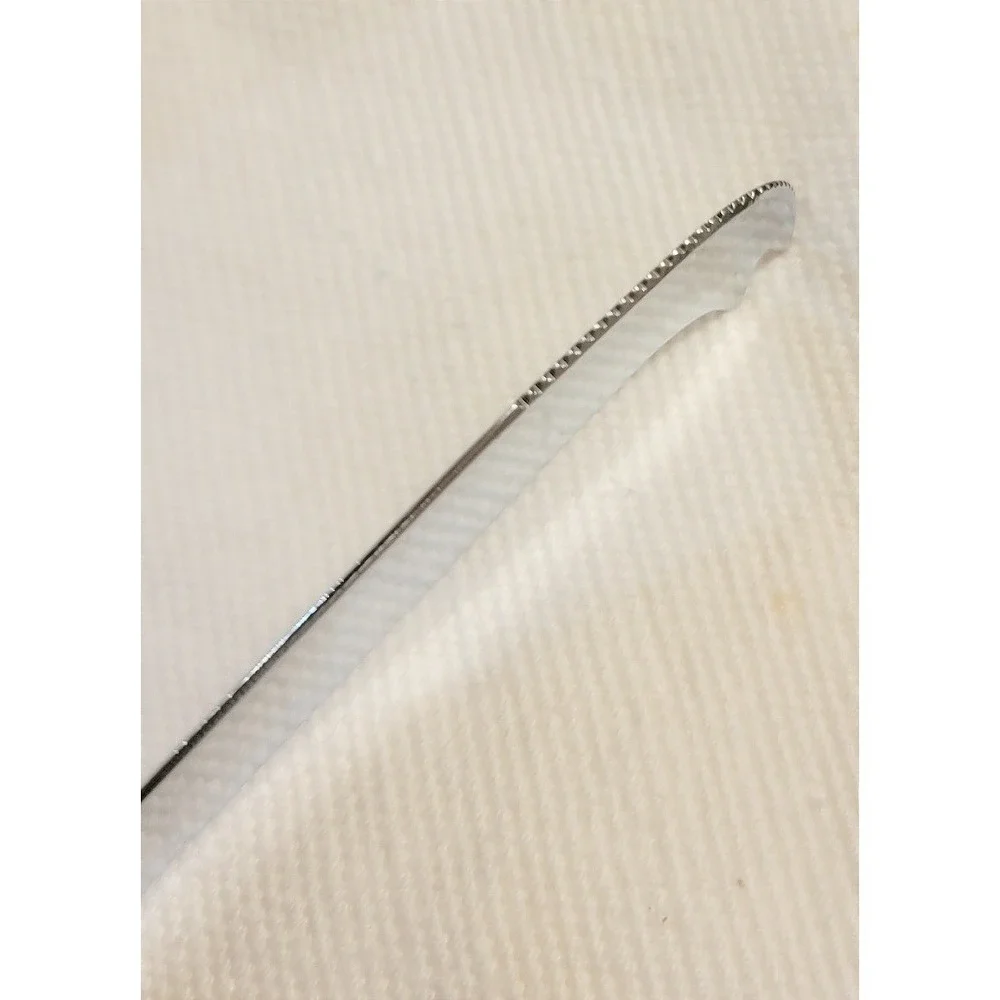 Cheese Knife solid Marble Handle Stainless Steel Curvy Blade 8